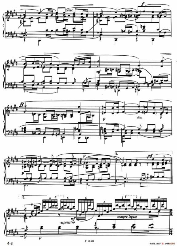 练声曲 Vocalise Op.34-14