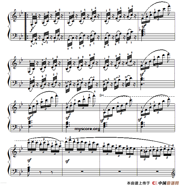 车尔尼（Czerny）849第19首曲谱及练习指导