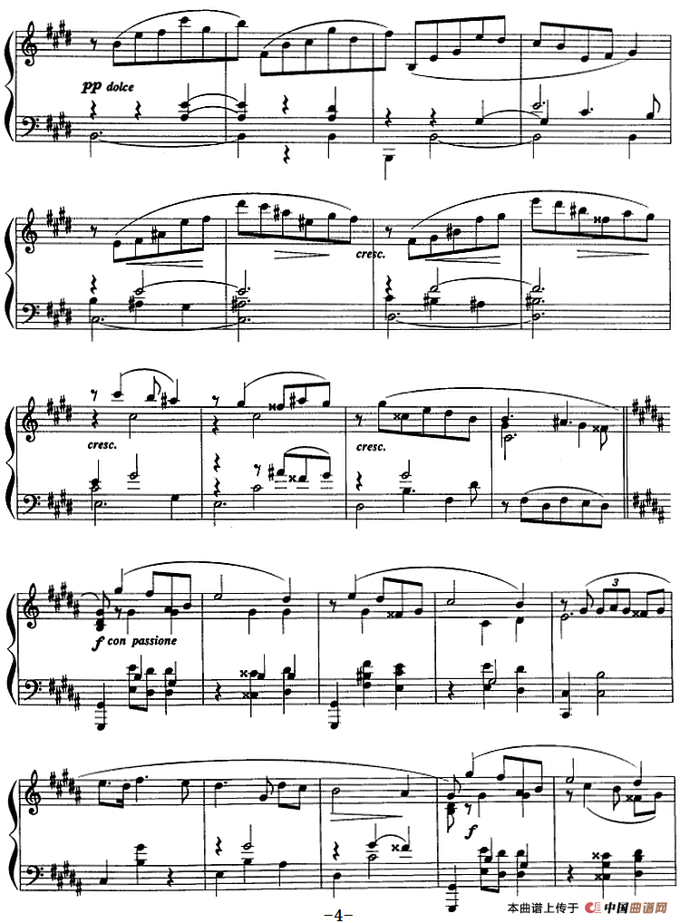 现代钢琴曲：24、玛祖卡（Op.25，No.4）