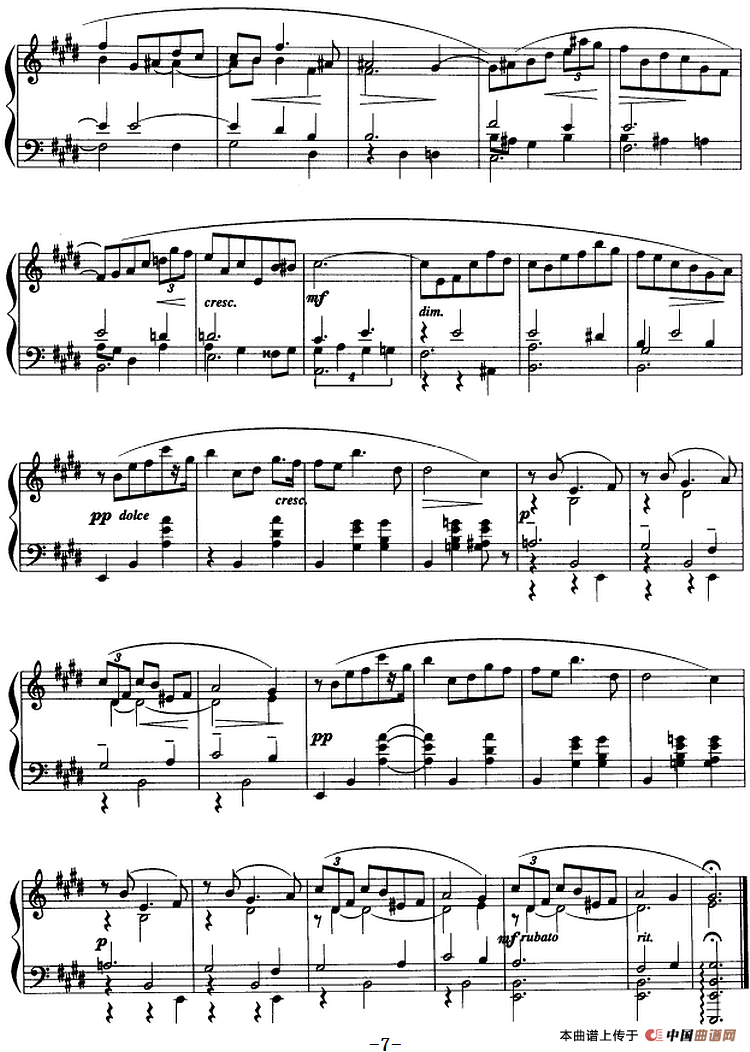 现代钢琴曲：24、玛祖卡（Op.25，No.4）