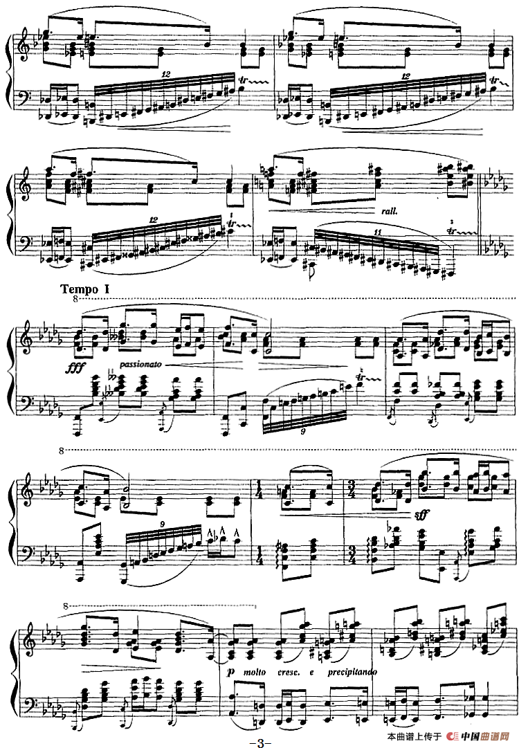 现代钢琴曲：22、练习曲（Op.4，No.3）