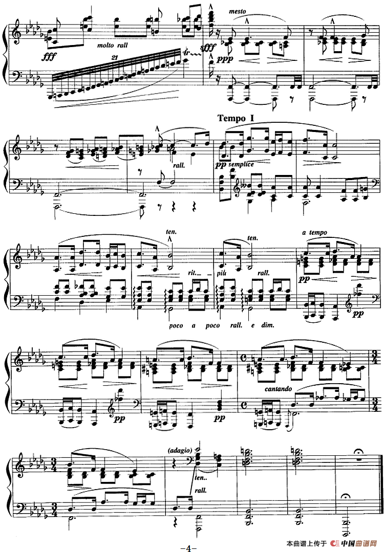 现代钢琴曲：22、练习曲（Op.4，No.3）