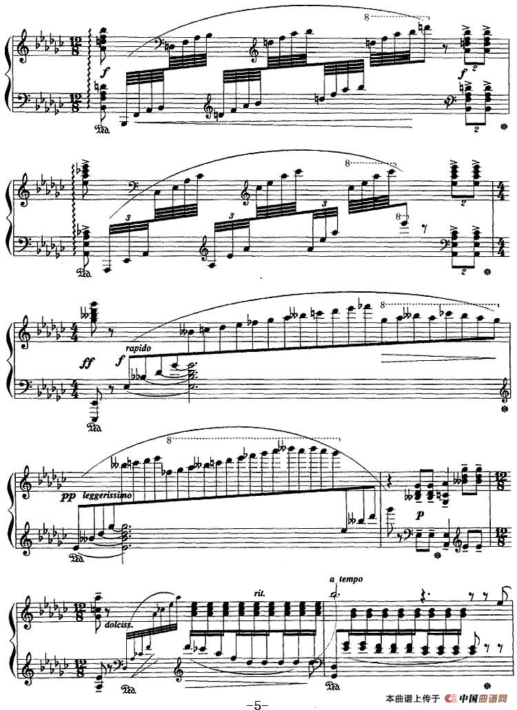 现代钢琴曲：21、夜曲