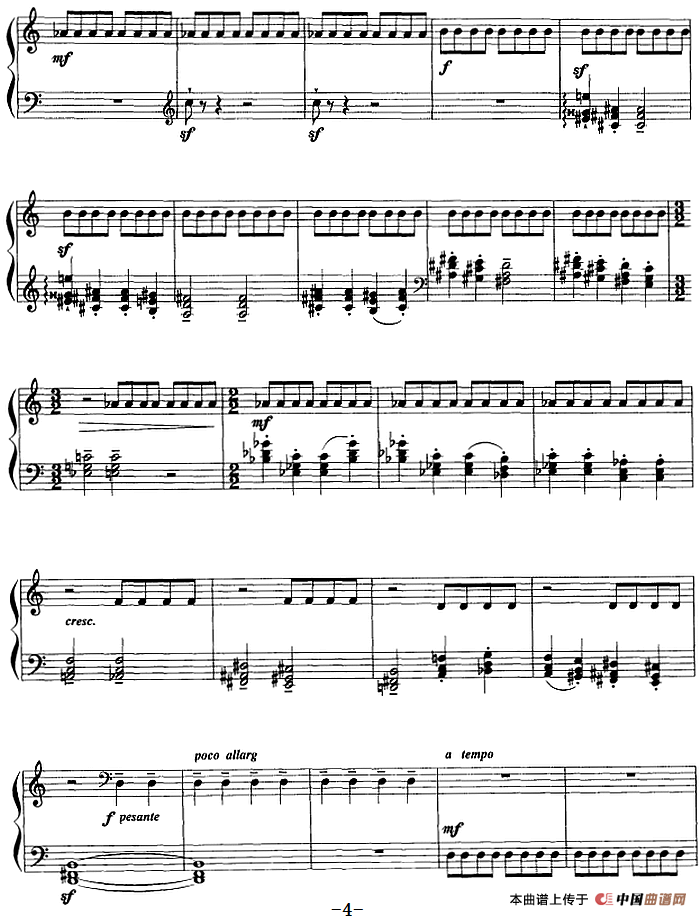 现代钢琴曲：19、熊之舞