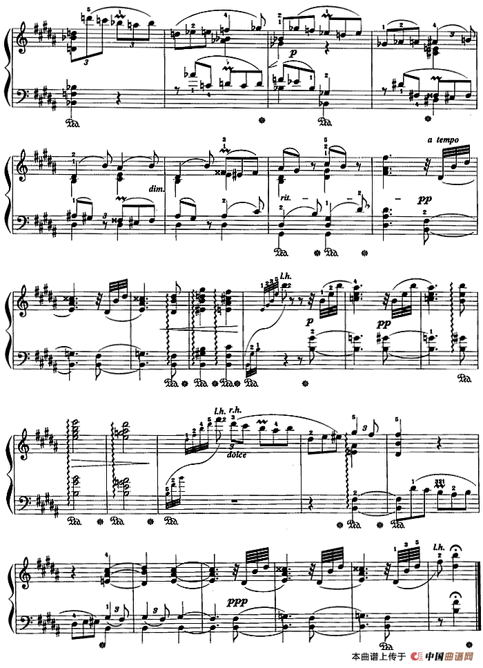 现代钢琴曲：17、梦幻曲（Op.9，No.4）