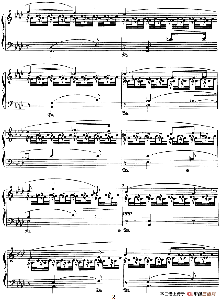 现代钢琴曲：16、在孤独的泉水边