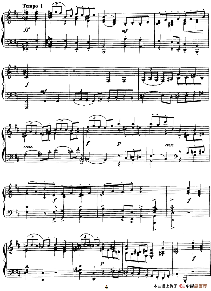 现代钢琴曲：14、加沃特舞曲