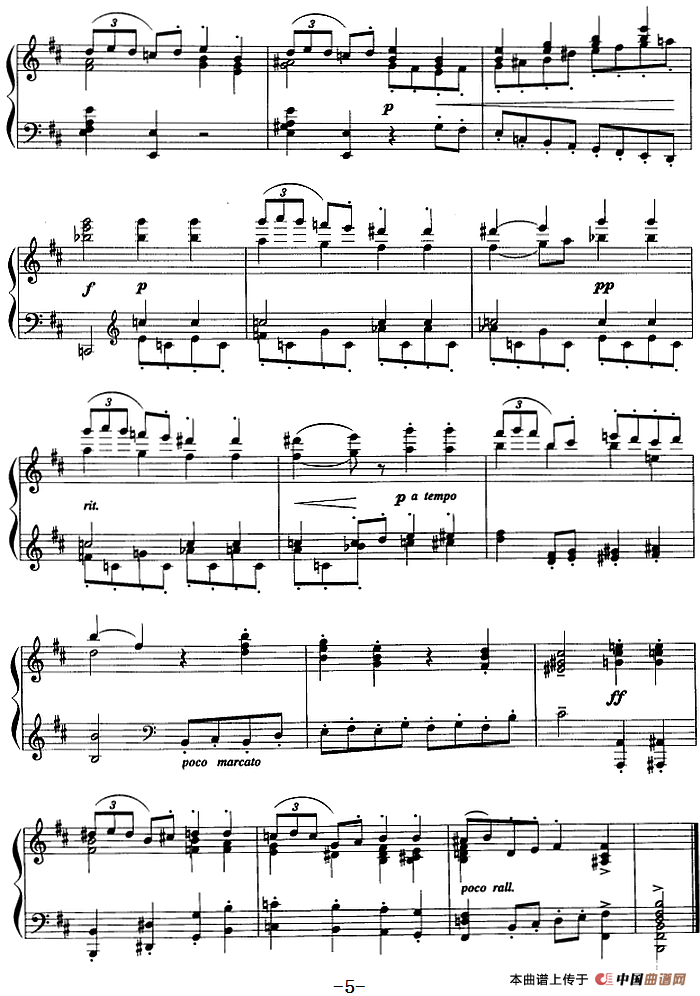 现代钢琴曲：14、加沃特舞曲