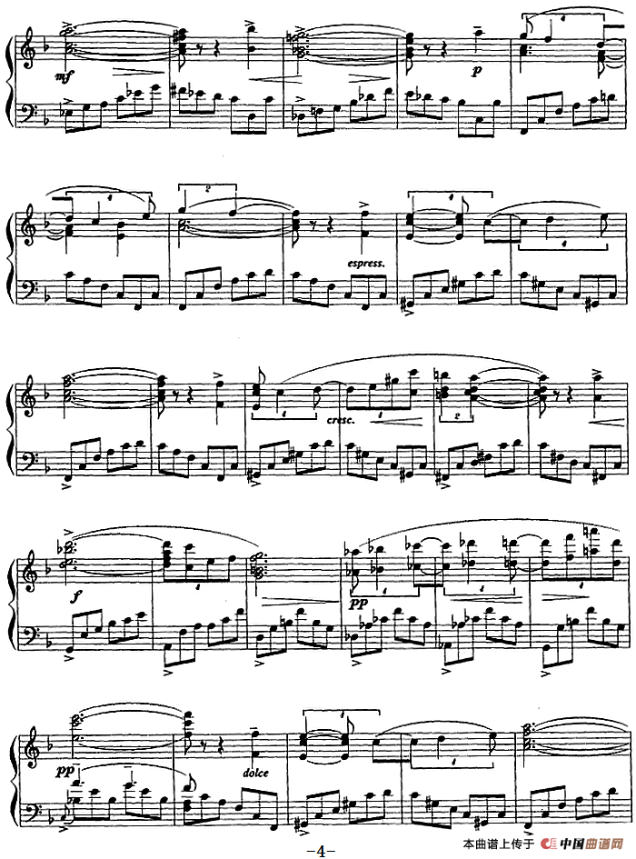 现代钢琴曲：7、即兴曲（Op.31，No.27）