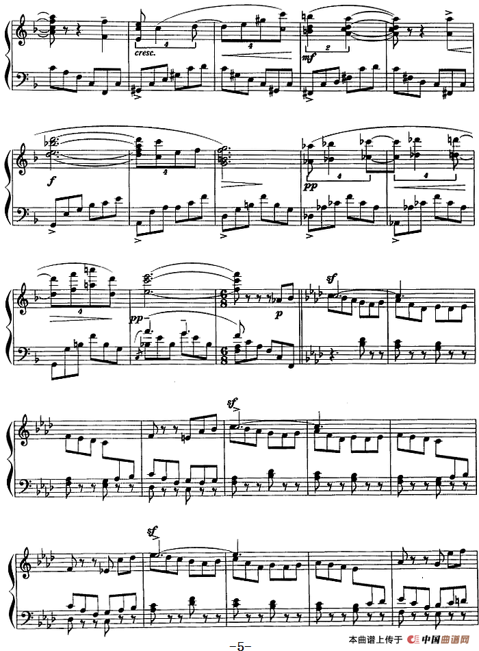 现代钢琴曲：7、即兴曲（Op.31，No.27）