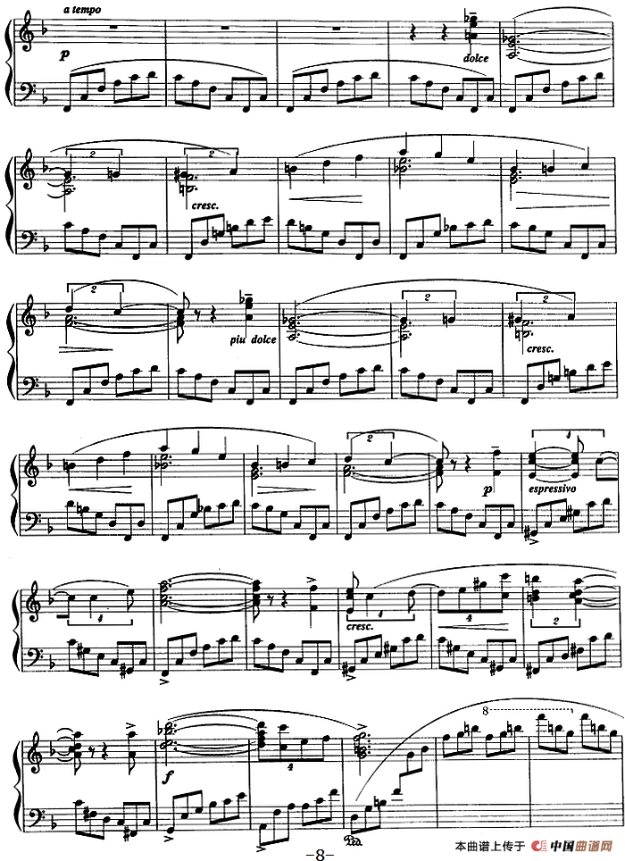 现代钢琴曲：7、即兴曲（Op.31，No.27）