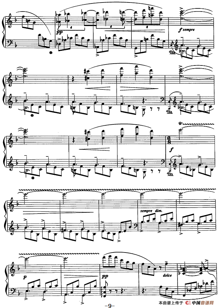 现代钢琴曲：7、即兴曲（Op.31，No.27）