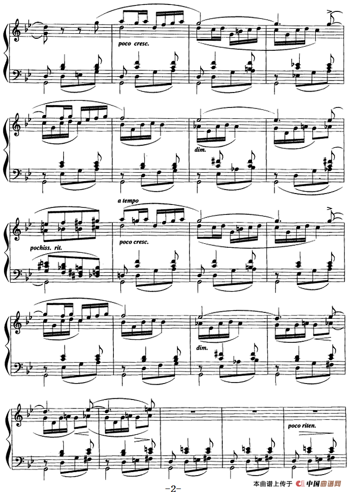 现代钢琴曲：5、春之夜（Op.22，No.8）