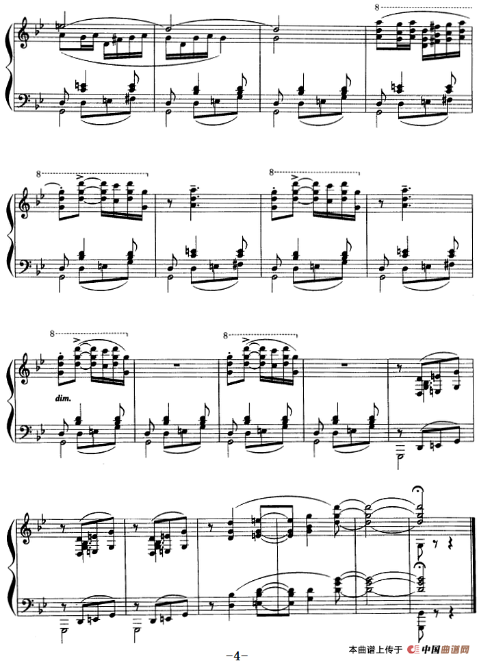 现代钢琴曲：5、春之夜（Op.22，No.8）