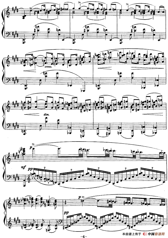 现代钢琴曲：3、白孔雀