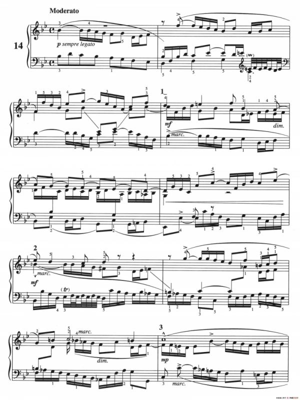 三部创意曲 No.14（人音2000.10首版）