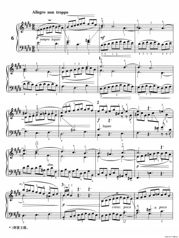 三部创意曲 No.6（人音2000.10首版）