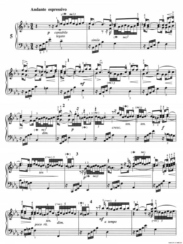 三部创意曲 No.5（人音2000.10首版）