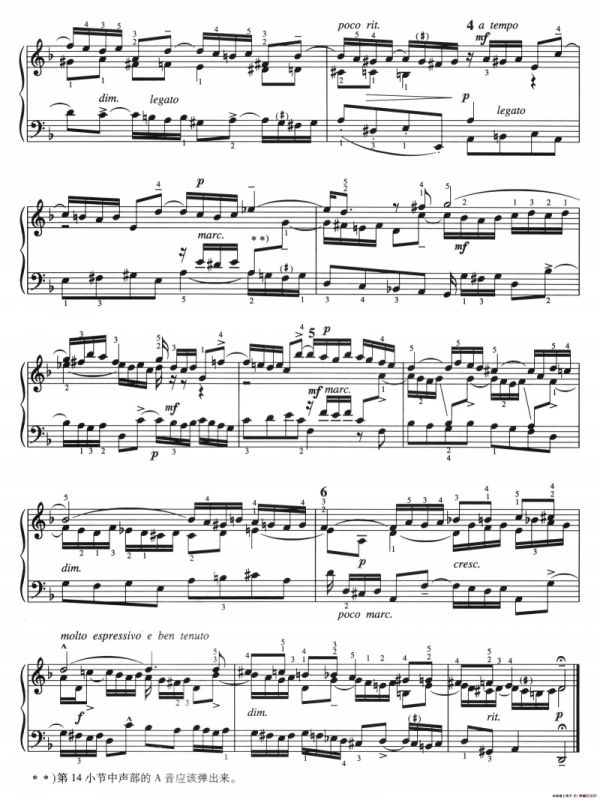 三部创意曲 No.4（人音2000.10首版）