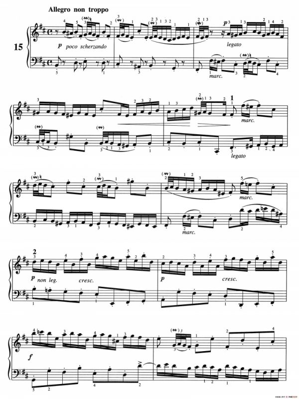 二部创意曲 No.15（人音2000.10首版）