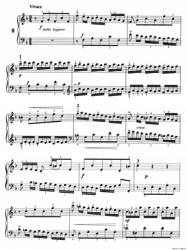 二部创意曲 No.8（人音2000.10首版）