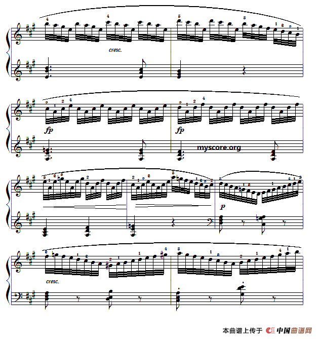 车尔尼（Czerny）849第14首曲谱及练习指导