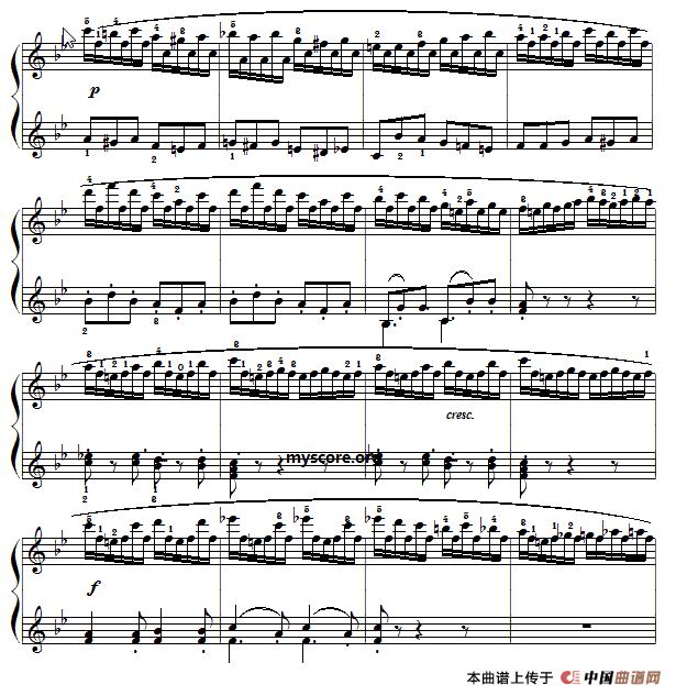 车尔尼（Czerny）849第13首曲谱及练习指导