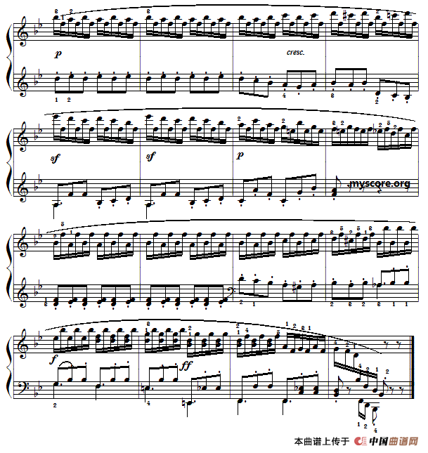 车尔尼（Czerny）849第13首曲谱及练习指导