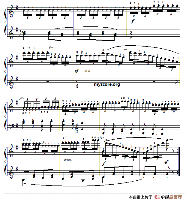 车尔尼（Czerny）849第12首曲谱及练习指导