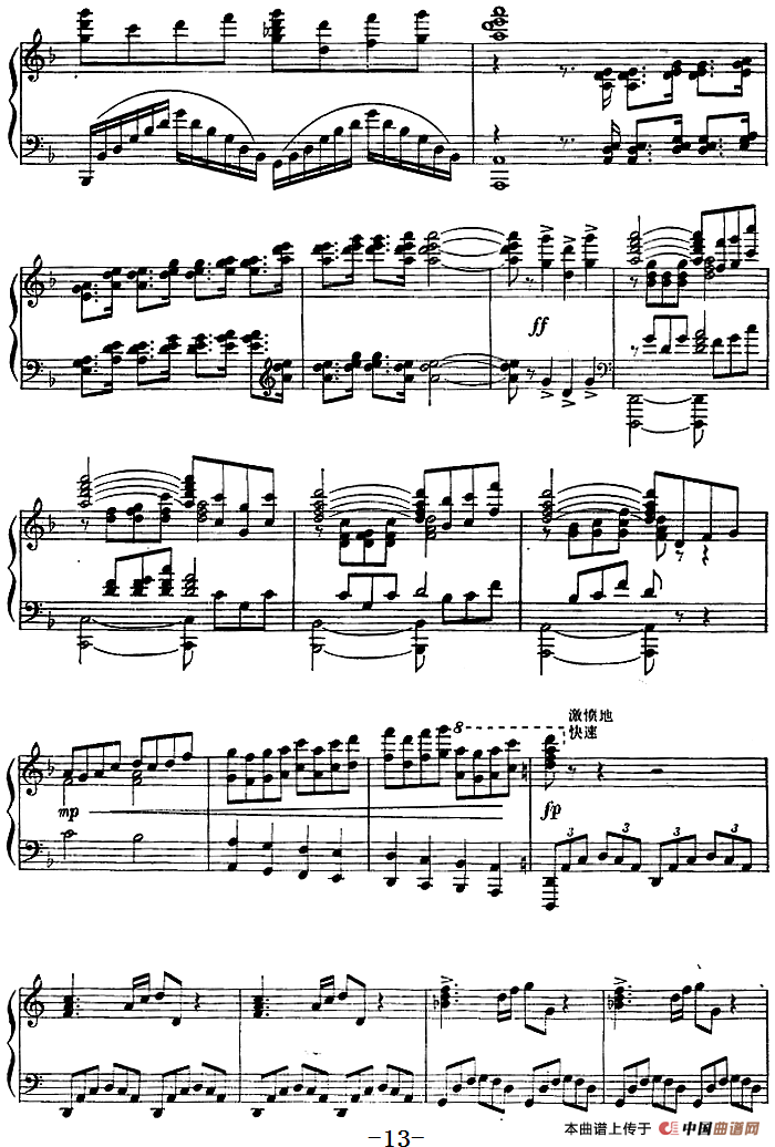 钢琴独奏·革命现代舞剧《红色娘子军》组曲（3．清华参军）