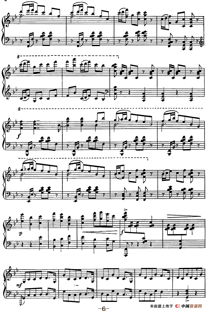 钢琴独奏·革命现代舞剧《红色娘子军》组曲（2．赤卫队员五寸刀舞）