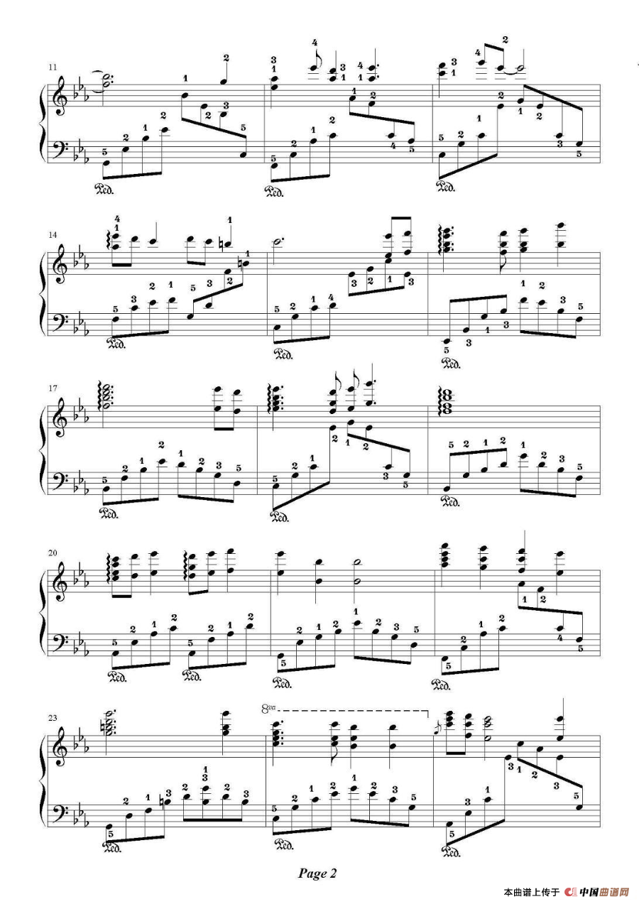 天空之城（降A调）