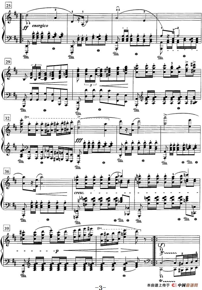 钢琴教程第八级 中外乐曲（A大调波兰舞曲 Op.40 No.1）