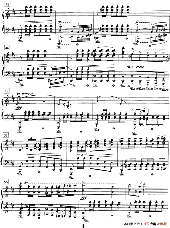 钢琴教程第八级 中外乐曲（A大调波兰舞曲 Op.40 No.1）