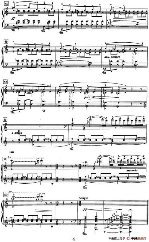 钢琴教程第八级 中外乐曲（夜曲 Op.54 No.4）