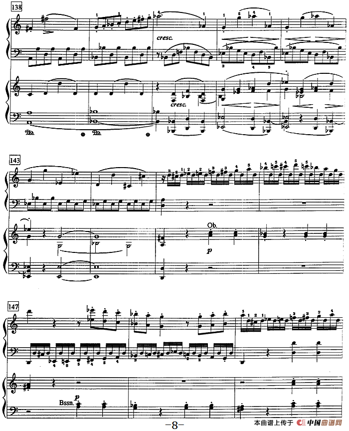 钢琴教程第八级 大型乐曲（C大调第一钢琴协奏曲 Op.15 第一乐章）