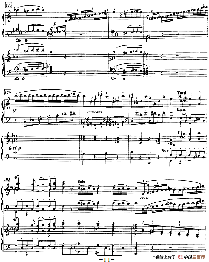 钢琴教程第八级 大型乐曲（C大调第一钢琴协奏曲 Op.15 第一乐章）