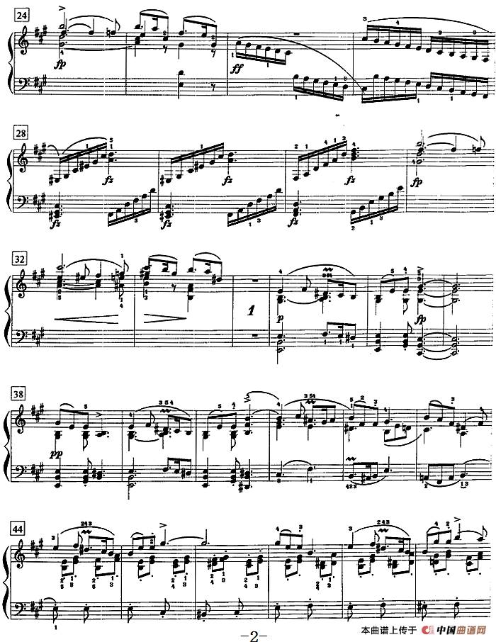 钢琴教程第八级 大型乐曲（A大调奏鸣曲 Op.120 第三乐章）