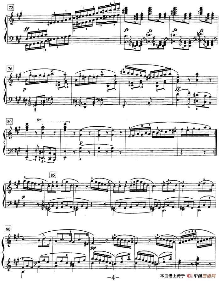 钢琴教程第八级 大型乐曲（A大调奏鸣曲 Op.120 第三乐章）