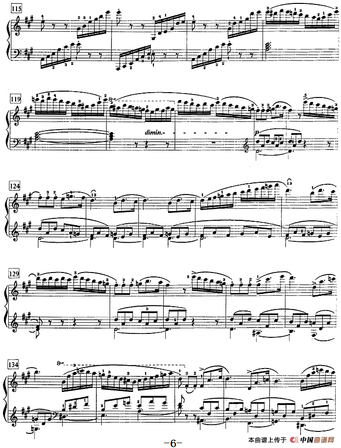 钢琴教程第八级 大型乐曲（A大调奏鸣曲 Op.120 第三乐章）