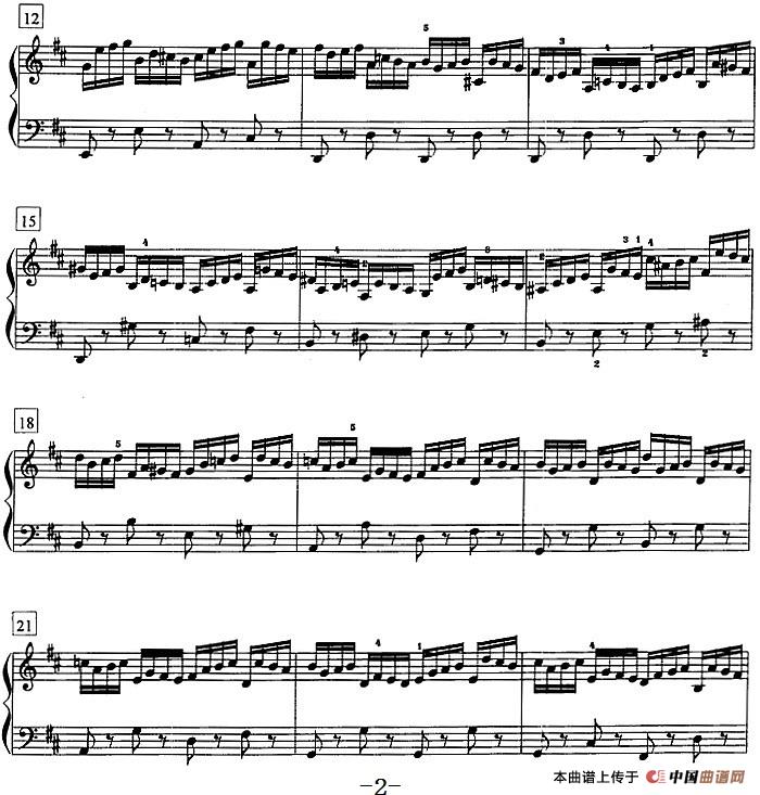 钢琴教程第八级 复调曲（前奏曲与赋格 《平均律》Ⅰ No.5）