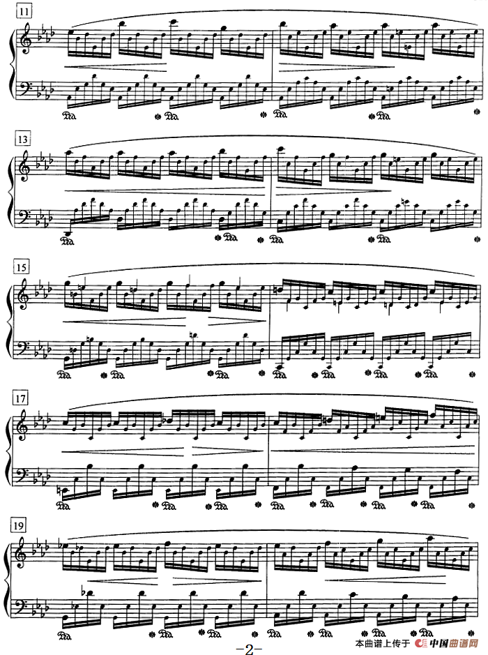 钢琴教程第八级 练习曲（Op.25 No.1）