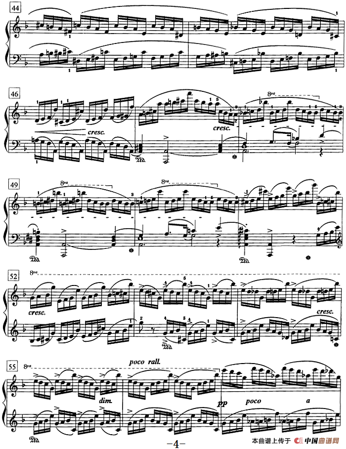 钢琴教程第八级 练习曲（Op.10 No.8）