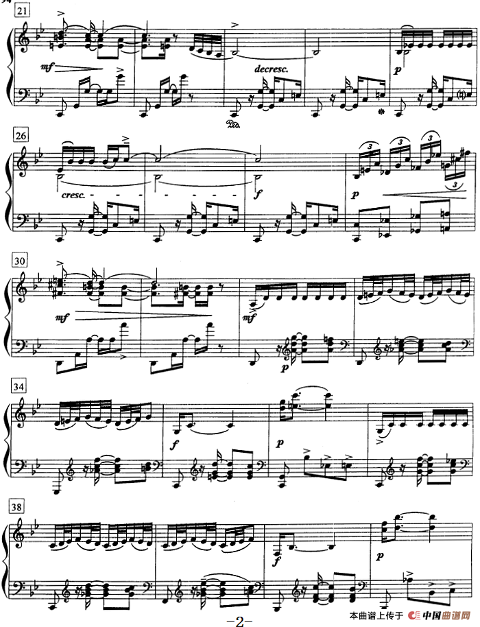 钢琴教程第七级 中外乐曲（前奏曲 No.1）