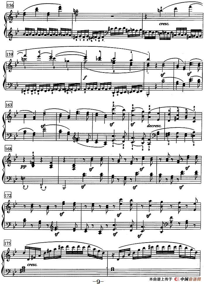 钢琴教程第七级 大型乐曲（降B大调奏鸣曲 Op.22 第一乐章）