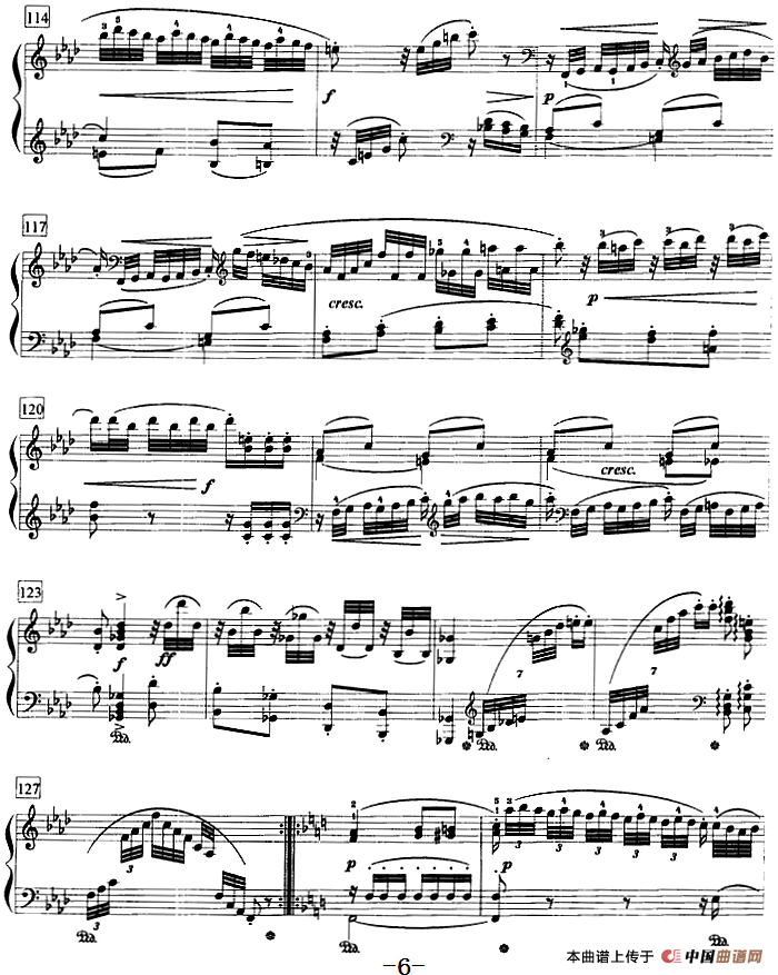 钢琴教程第七级 大型乐曲（f小调变奏曲 Op.83）