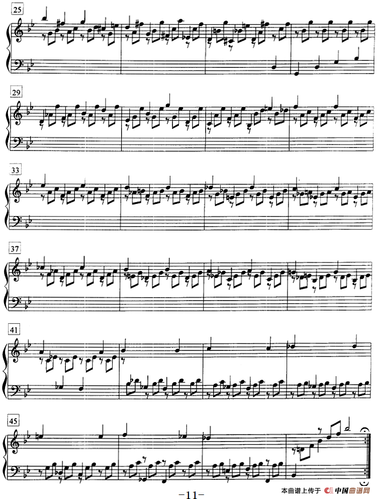 钢琴教程第七级 复调曲 帕蒂塔（第一套）