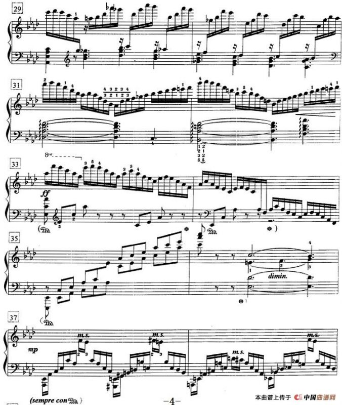 钢琴教程第七级 练习曲（OP.72 No.11）