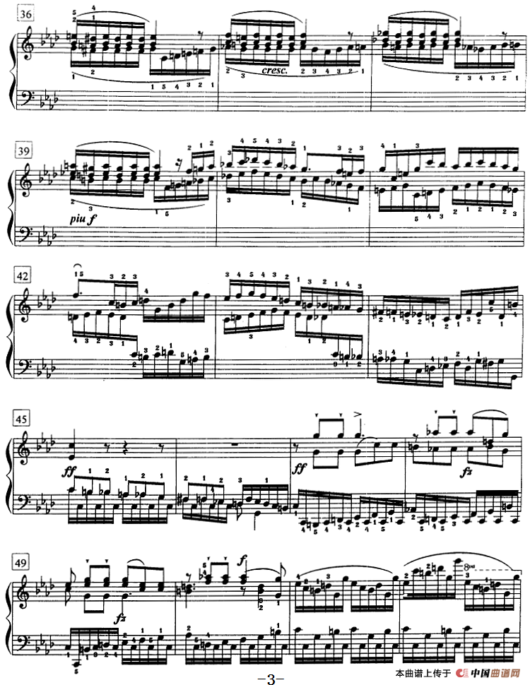 钢琴教程第七级 练习曲（《名手之道》No.21）