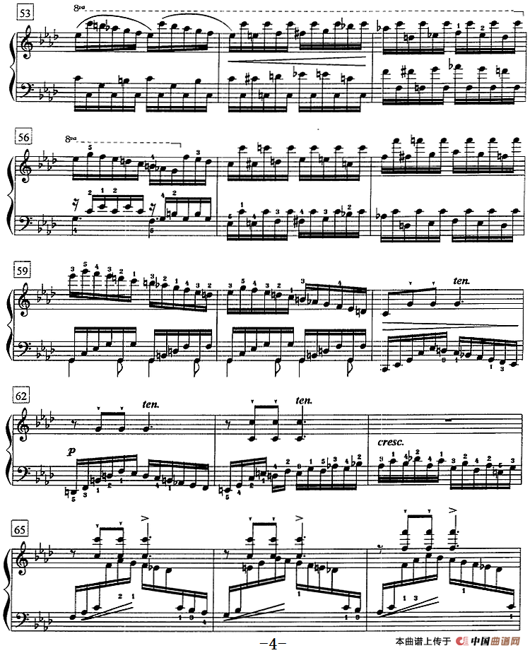 钢琴教程第七级 练习曲（《名手之道》No.21）